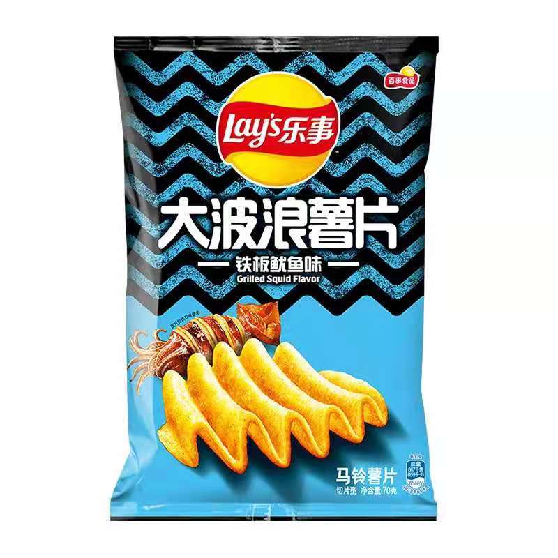 LAY Potato Chip - Grilled Squid 70g