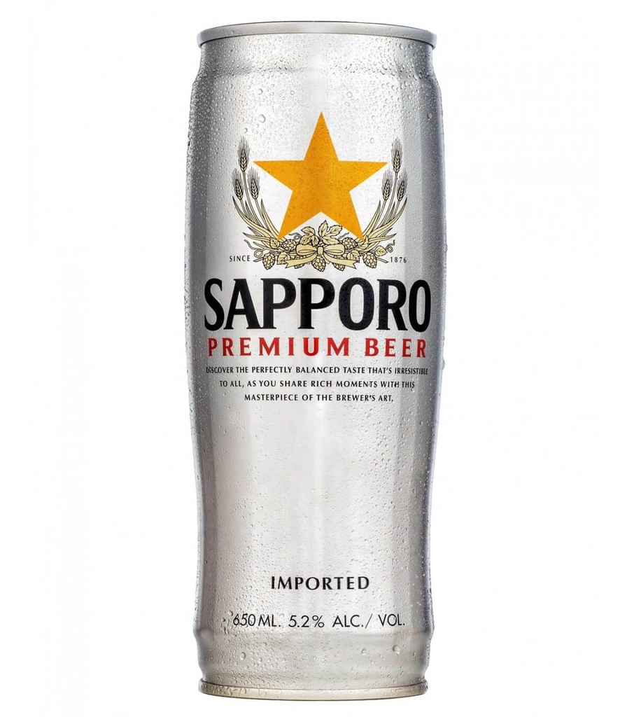 sapporo beer（silver can）650ml