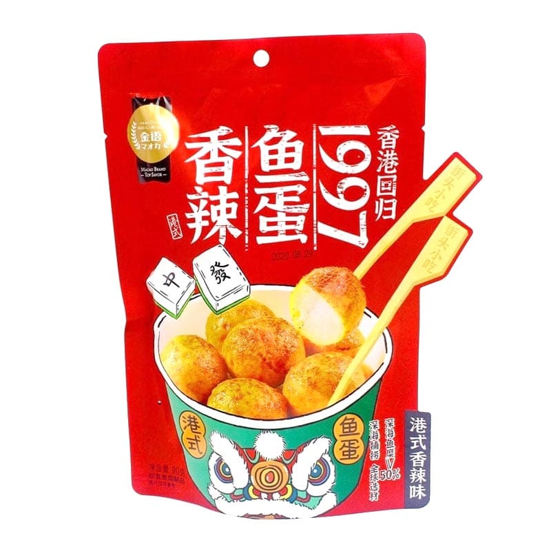 Top savor fish ball spicy flav 90g