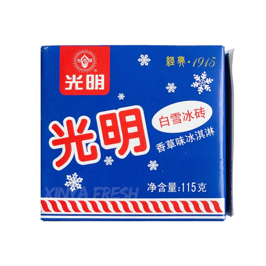 Bright brick shaped ice cream 115g