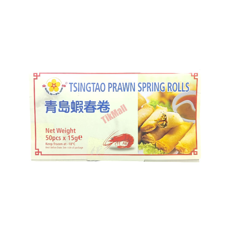 GP Tsingtao prawn spring rolls