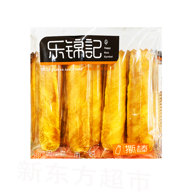 乐锦记奶香原味撕棒面包380g