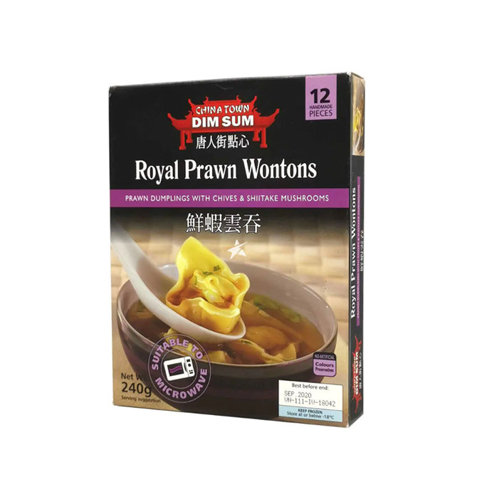 CT royal prawn wontons