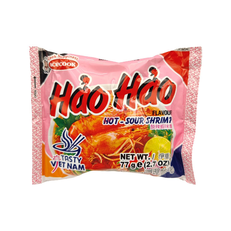 HAOHAO Hot-Sour Shrimp Noodles 77g