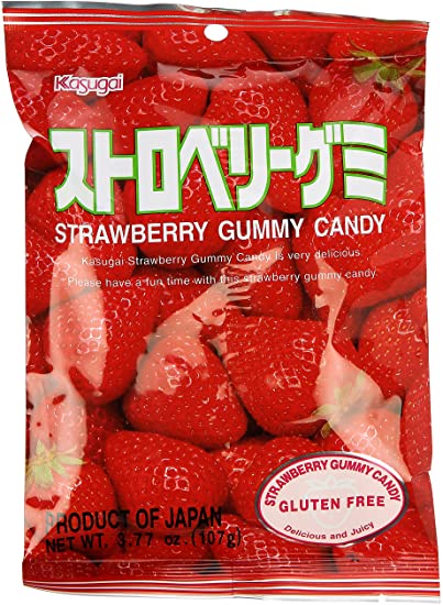 Strawberry Gummy Candy KASUGAI