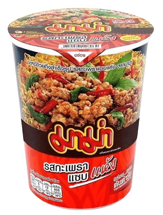 Mama Instant Cup Noodles Spicy Basil Stir-Fried Fl