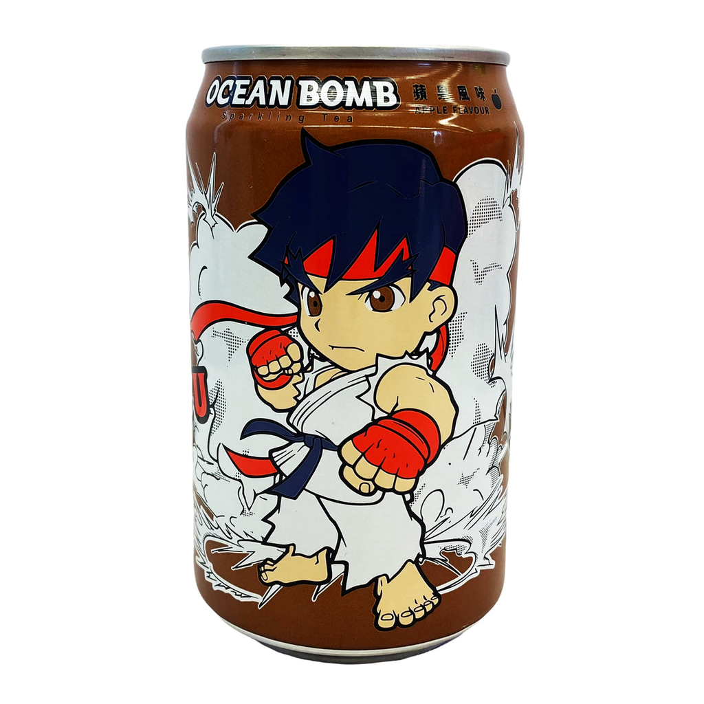 Ocean Bomb Street Fighter Ryu Sparkling Tea - Appl