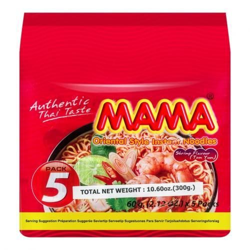 MAMA-Instant Noodles-Pork Pack of 5 300g