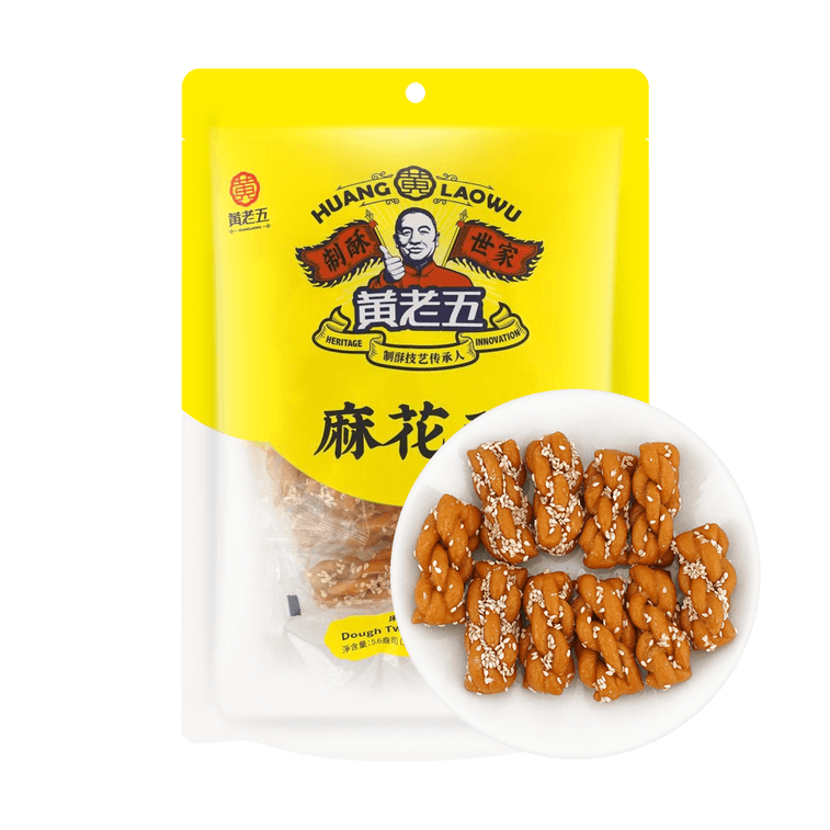 Huang Lao Wu Fried Dough Twist 160g