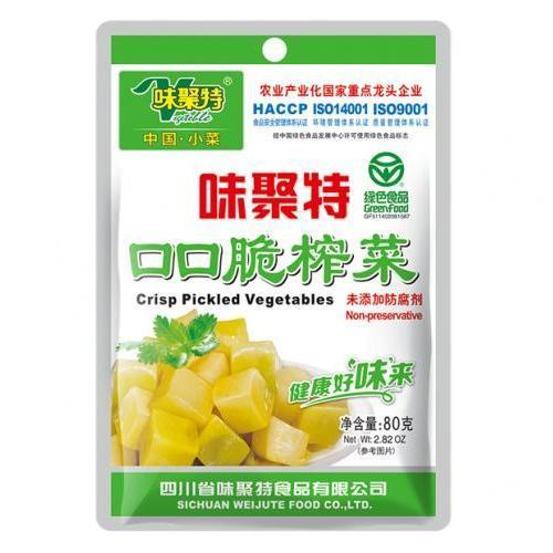 味聚特原味榨菜片80g