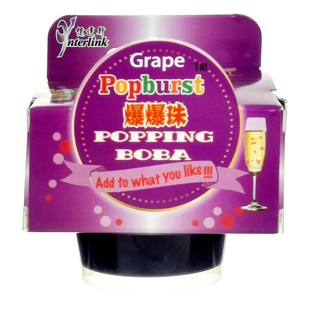 O Divine Popping Boba Peach Flavour 130g