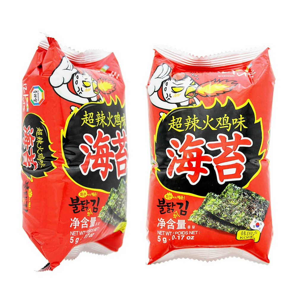 满意多超辣火鸡味海苔3x5g