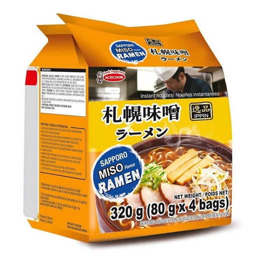 ACECOOK IPPIN Sapporo Miso Ramen 320g