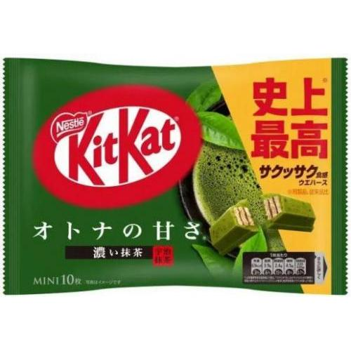 雀巢迷你KitKat特浓双倍抹茶口味124g