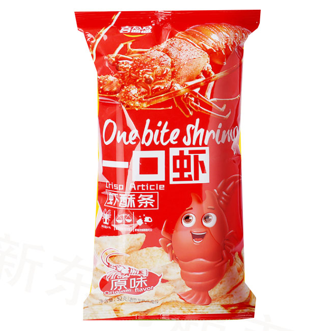 XYY One Bite Shrimp Crispy Potato Snack  Original 80g