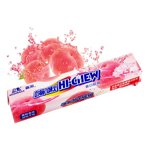 MORINAGA Hi Chew Soft Candy Peach Flav 57g