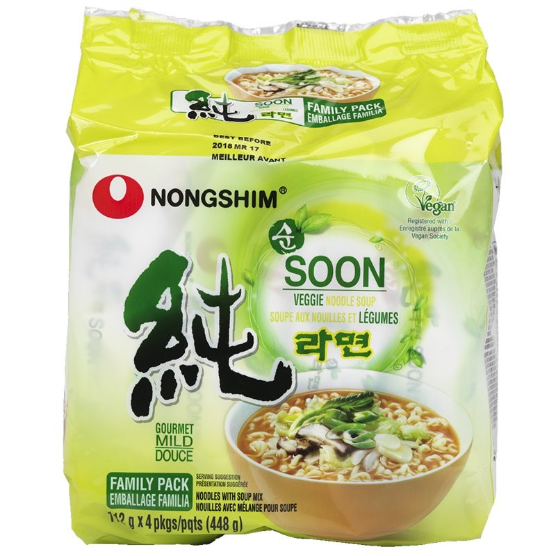 Soon Veggie Ramyun Noodle Soup